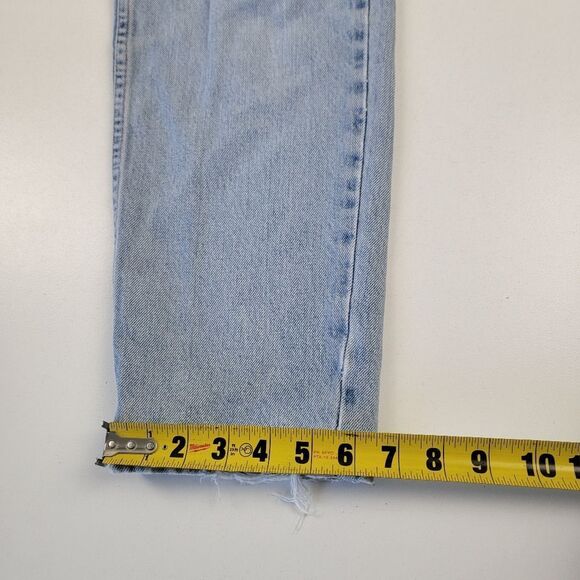 Vintage 90s Guess Baggy Distressed Denim Jeans Womens Size 31 Original Fit - Picture 7 of 11